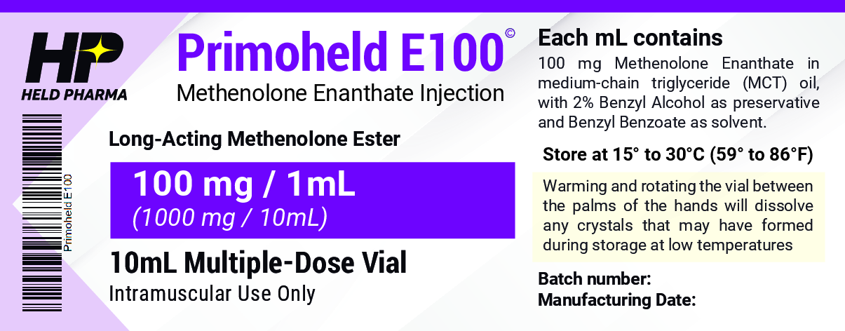 Primoheld E100 label