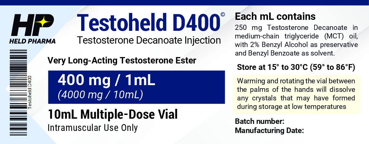 Testoheld D400 label